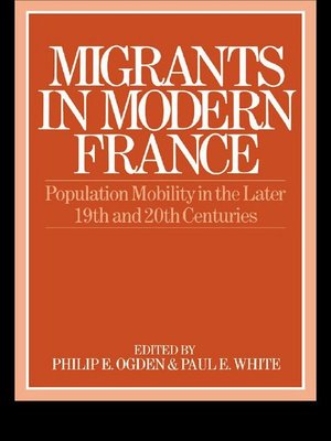 cover image of Migrants in Modern France